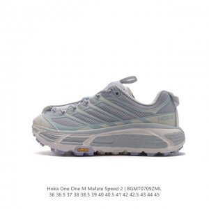 玛法特二代 Hoka One One Mafate Speed 2 Low 轻量低帮户外越野跑鞋 户外山脉越野轻量运动跑鞋。鞋面用轻的无缝架构，鞋带用了弹性不易