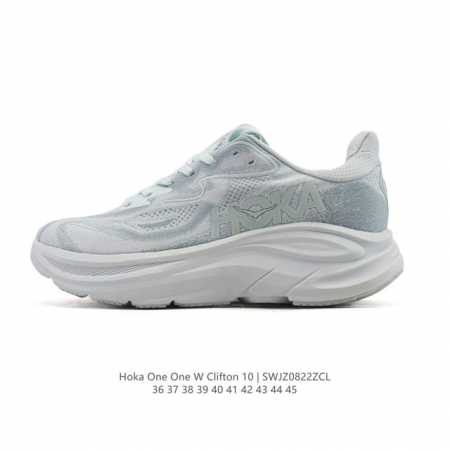 新款 Hoka One One 推出升级 Clifton 10 克利夫顿10代 男女士休闲跑步鞋轻量缓震运动鞋。Hoka One One的Clifton克利夫顿 - 点击图像关闭