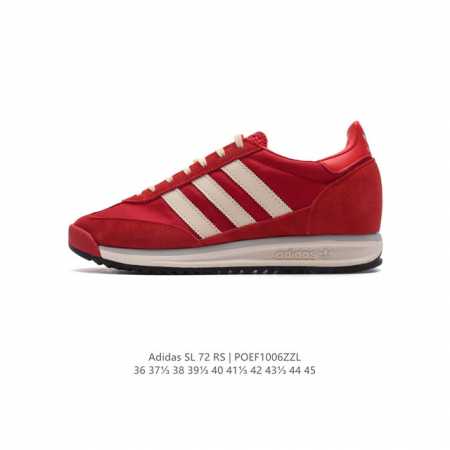 阿迪达斯adidas Sl 72 Shoes 经典复古薄底运动鞋 T头鞋 三叶草复古休闲跑步鞋休闲运动鞋 这款经典运动鞋携复古型格，来访你的活力日常 采用舒爽帆 - 点击图像关闭