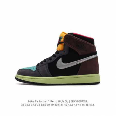 纯原版本 耐克 男女鞋 Nike Air Jordan 1 Retro High Og 乔丹一代aj1 乔1 Aj1 篮球鞋复刻运动鞋。皮面高帮板鞋的设计灵感源 - 点击图像关闭