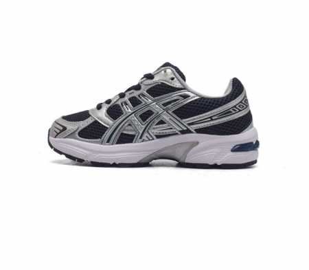 Asics 亚瑟士 新款情侣健步减震复古鞋gel-1 男女时尚透气运动潮流耐磨休闲鞋 选用网眼与皮革相接 复古而富有层次感 网布搭配银色金属感线条 虎爪 Log - 点击图像关闭