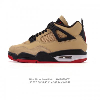 公司级 真标 耐克 Nike Air Jordan 4 Retro Og迈克尔 乔丹Aj4代乔4 中帮复古休闲运动文化篮球鞋。秉承轻量化的速度型篮球鞋设计思想完