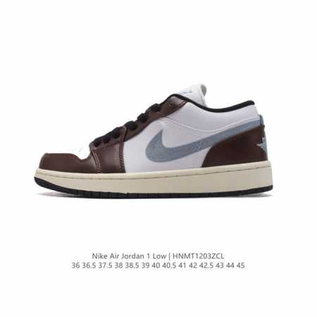 耐克 乔丹air Jordan 1 Low Aj1 乔1 乔丹1代aj1 低帮复古文化休闲运动篮球鞋。该鞋款从 1985 年元年款汲取设计灵感，焕新演绎简约经典 - 点击图像关闭