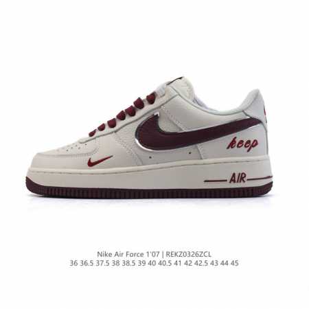 170 耐克 Nike Air Force 1 '07 Low 空军一号含气垫 小白鞋 2025年 蛇年新款 低帮百搭厚底增高休闲运动板鞋。柔软、弹性十足的缓震 - 点击图像关闭