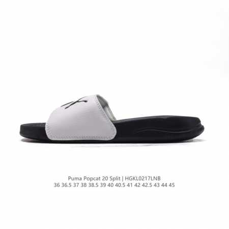 彪马Puma Popcat Swan 彪马新款夏季沙滩休闲轻便舒适百搭显瘦立体面串标一字拖鞋春夏季运动鞋休闲时尚潮流耐磨透气凉拖鞋 货号: 372279 尺码: - 点击图像关闭