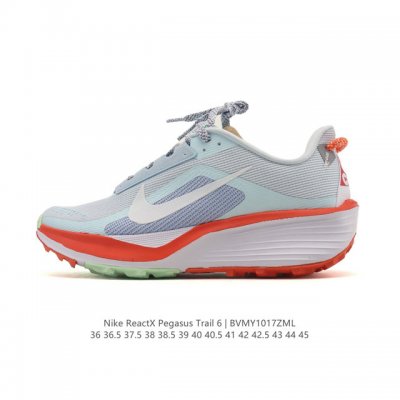 公司级 耐克 Nike Reactx Pegasustrail6 男款越野跑步鞋夏新款耐克飞马该鞋款搭载出众回弹的 Reactx 泡绵中底，多种地面，皆可轻松驾
