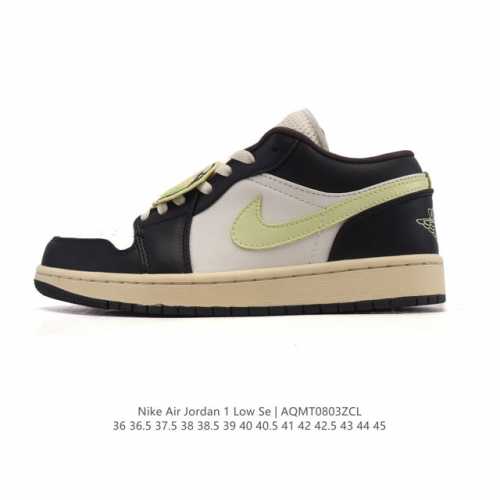耐克 乔丹Air Jordan 1 Low Aj1 乔1 乔丹1代Aj1 低帮复古文化休闲运动篮球鞋。从1985 年面世的元年款汲取设计灵感，采用简洁大方的经典