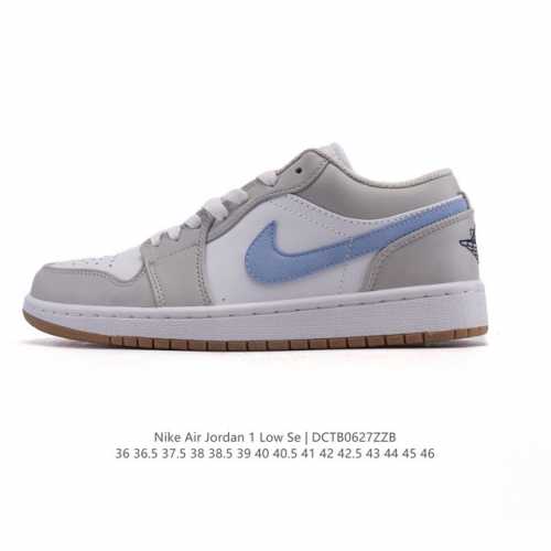 耐克 乔丹Air Jordan 1 Low Aj1 乔1 乔丹1代Aj1 低帮复古文化休闲运动篮球鞋。从1985 年面世的元年款汲取设计灵感，采用简洁大方的经典