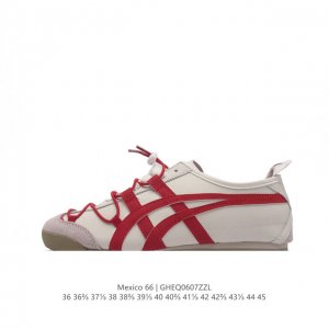 Asics 亚瑟士 男女鞋真标半码制 日产经典老牌-鬼塚虎 Onitsuka Tiger Mexico 66经典墨西哥系列复古经典百搭板鞋休闲运动鞋慢跑鞋。采用