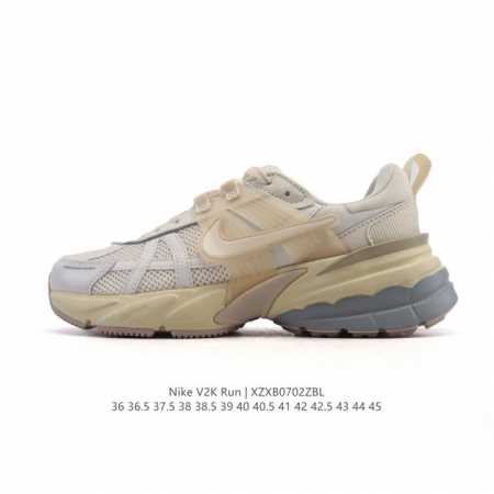 Nike 耐克 V2K Run 减震防滑 复古低帮运动跑步鞋 超火复古跑鞋，采用太空革组合呼吸网眼布鞋面材质，搭载正确4层组合底模，嵌入Tpu加固稳定模块,双层 - 点击图像关闭