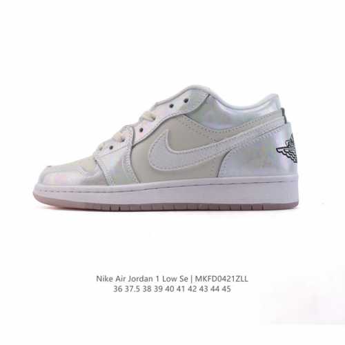 耐克 乔丹Air Jordan 1 Low Aj1 乔1 乔丹1代Aj1 低帮复古文化休闲运动篮球鞋，从1985 年面世的元年款汲取设计灵感，采用简洁大方的经典