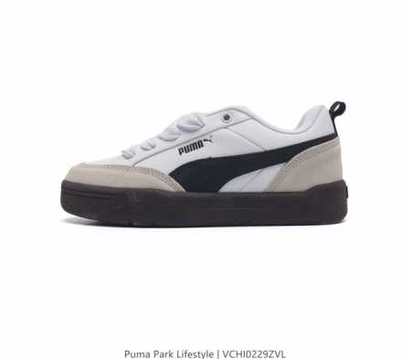 Puma 彪马 男女运动板鞋 原楦原纸版开发版型 采用环保纤维革组合翻毛皮饰片鞋面材质 外置耐磨橡胶大底蕾哈娜同系面包鞋太好看了 彪马puma Park Lif - 点击图像关闭