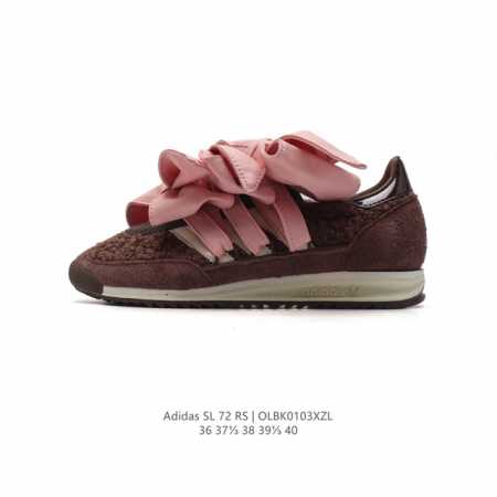 公司级 阿迪达斯adidas Sl 72 Shoes 经典复古薄底运动鞋 三蝴蝶结鞋带设计 T头鞋 三叶草复古休闲跑步鞋休闲运动鞋 这款经典运动鞋携复古型格，来 - 点击图像关闭