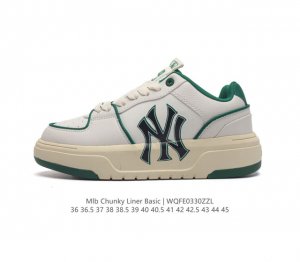 Mlb Chunky Liner Basic 人气单品学长鞋系列轻量增高厚底百搭休闲运动板鞋 男女轻便胶鞋 高级街头休閒品牌鞋 Mlb Chunky Liner