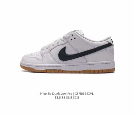 耐克 Nike Sb Dunk Low Pro 女滑板鞋 经典复古运动鞋 采用低帮设计 塑就经典 Dunk 风格 鞋垫后跟搭载 Zoom Air 气垫 加衬鞋舌 - 点击图像关闭