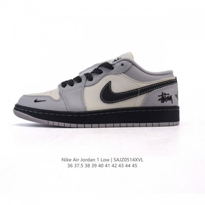 公司级 耐克 乔丹Air Jordan 1 Low Aj1 乔1 乔丹1代Aj1 低帮复古文化休闲运动篮球鞋。从1985 年面世的元年款汲取设计灵感，采用简洁大