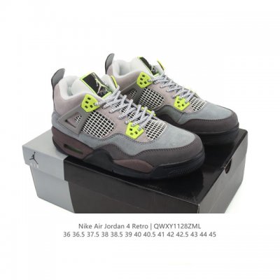 公司级 耐克 Nike Air Jordan 4 Retro Og迈克尔 乔丹Aj4代乔4 低帮复古休闲运动文化篮球鞋。秉承轻量化的速度型篮球鞋设计思想完成设计