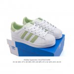 100 【二层皮】阿迪达斯 Adidas Superstar 三叶草2025年新款鞋子 蛇年新款经典贝壳头系列 新款休闲板鞋潮流女士运动鞋 。鞋面柔软皮革材质