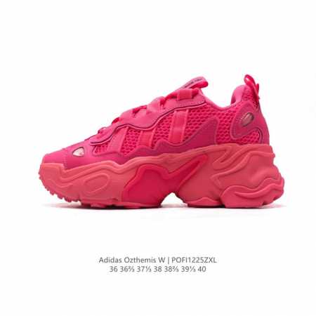 降价原价 元 阿迪达斯adidas Ozthemis复古厚底增高运动老爹鞋女子 降价原价 元 阿迪达斯三叶草 粉色 复古休闲运动鞋 厚底增高老爹鞋 织物 舒适百 - 点击图像关闭