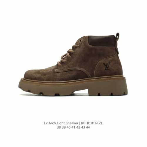 公司级 Lv靴子louis Vuitton全新lv路易威登 X Trainer Sneaker Low 休闲运动文化百搭板鞋 路易威登中帮马丁靴踢不烂经典大黄靴