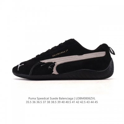 Puma Speedca Og 彪马极速赛车系列低帮德训风拼接复古百搭休闲运动赛车鞋 鞋款从80、90年代赛车手所穿的防火赛车鞋为原型，鞋身线条模仿了赛车的流线