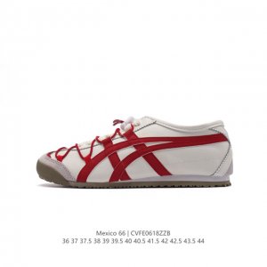 真标 Asics 亚瑟士 男女鞋真标半码制 日产经典老牌-鬼塚虎 Onitsuka Tiger Mexico 66经典墨西哥系列复古经典百搭板鞋休闲运动鞋慢跑鞋