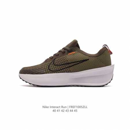 真标耐克 Nike Interact Run 马拉松 轻量休闲运动慢跑鞋 厚底增高老爹鞋 男女士运动鞋。兼顾了柔软、回弹、轻质、耐久四大特性。鞋子软弹轻质且贴合 - 点击图像关闭