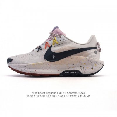 耐克 Nike Pegasustrail5男女士越野跑步鞋夏新款耐克飞马该鞋款搭载出众回弹的 Reactx 泡绵中底，多种地面，皆可轻松驾驭。采用别致设计。上脚