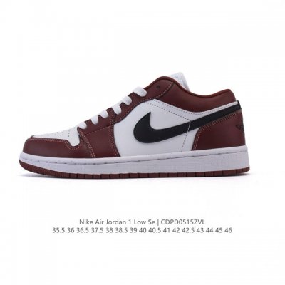 耐克 乔丹Air Jordan 1 Low Aj1 乔1 乔丹1代Aj1 低帮复古文化休闲运动篮球鞋 从1985 年面世的元年款汲取设计灵感 采用简洁大方的经典