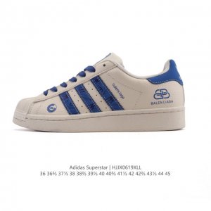 公司级 阿迪达斯 Adidas Superstar 2025年新款鞋子 蛇年新款经典贝壳头系列 新款休闲板鞋潮流女士运动鞋 。鞋面柔软皮革拼接材质 标志性的贝壳