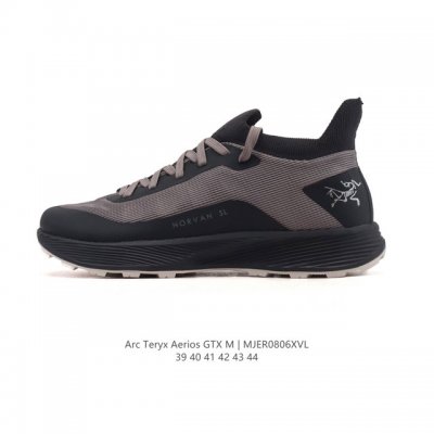 公司级 始祖鸟 Arc’Teryx Aerios Gxt登山靴 防水加强版男士系列加强版户外防水帮登山鞋徒步鞋 轻量支撑长距离越野跑鞋 轻便透气户外运动鞋 耐磨