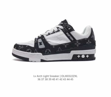 路易威登 Louis Vuitton Lv路易威登板鞋 时尚运动鞋 潮厚底增高男女鞋 舒适防滑底和百搭性霸屏整个时尚娱乐圈 细节调整完美主义 鞋面采用专柜zp一 - 点击图像关闭