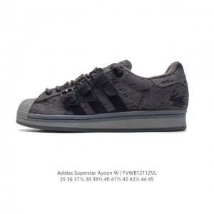 阿迪达斯 新款 Adidas Superstar 三叶草 经典贝壳头系列 新款休闲板鞋潮流男女士运动鞋 。鞋面柔软皮革材质 标志性的贝壳鞋头，锯齿三条纹，简约的