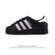 公司级 真标 阿迪达斯 Adidas Superstar 2025年新款鞋子 蛇年新款经典贝壳头系列 新款休闲板鞋潮流男女士运动鞋。鞋面柔软皮革拼接材质 标志性