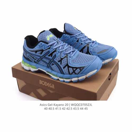 新品公司级 Asics 亚瑟士 2025年新款Gel-Kayano 20跑步鞋 舒适运动耐磨透气 低帮 休闲越野城市通勤 缓震运动鞋男款支撑跑鞋 1203A38