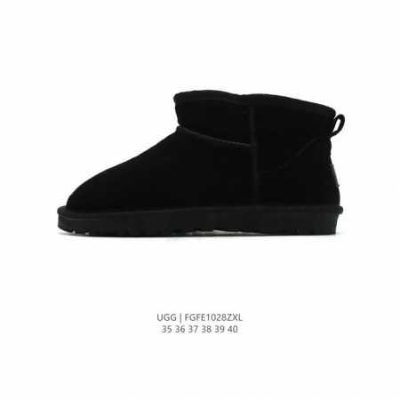 UGG 雪地靴 女鞋广东原产，采用TPU模压鞋面内嵌羚羊棕羊毛，鞋面具有防水功能，选用7毫米UGGPURE 植入式羊毛里衬与可拆卸的UGGPURE 植入式羊毛鞋 - 点击图像关闭