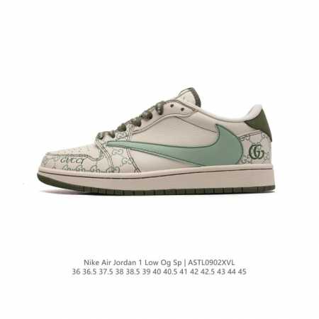 公司级 耐克 Nike Air Jordan 1 Low Og Sp Military Blue Aj1乔1 倒勾 Gucci联名 低帮篮球鞋 Aj1 乔丹1代 - 点击图像关闭