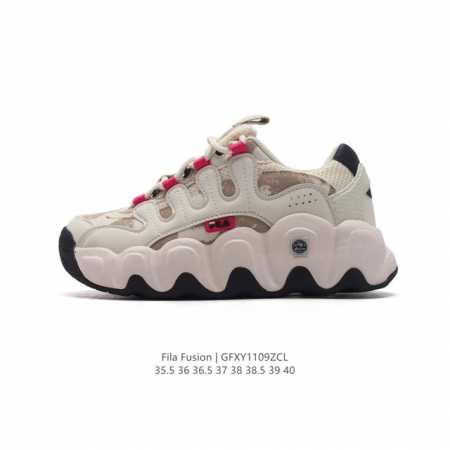 斐乐 女款老爹鞋 FILA FUSION 厚底增高百搭运动板鞋 意大利百年经典运动品牌，网红单品 小红书推荐爆款 FILA斐乐新款小白鞋斐乐潮牌文化街头风运动鞋 - 点击图像关闭
