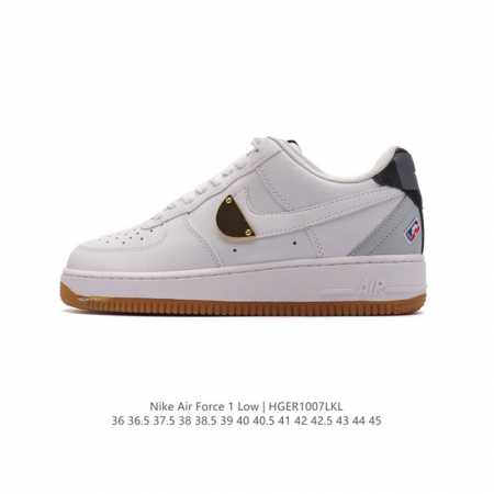 耐克 Nike Air Force 1 '07 Low 空军一号含气垫 小白鞋 低帮百搭厚底增高休闲运动板鞋。柔软、弹性十足的缓震性能和出色的中底设计，横跨复古 - 点击图像关闭
