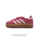 阿迪达斯 Adidas 三叶草 Gazelle Bold复古怀旧风厚底增高运动板鞋潮。阿迪达斯万年不败的人气鞋款gazelle ，以三层厚磅鞋底设计。一层层的堆