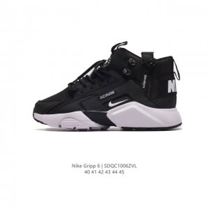 Nike 耐克 Air Huarache Gripp Sail华莱士漂移6代篮球鞋 束脚拉链机能高帮运动慢跑鞋。与元年款huarache相比，其体积更大，结构感