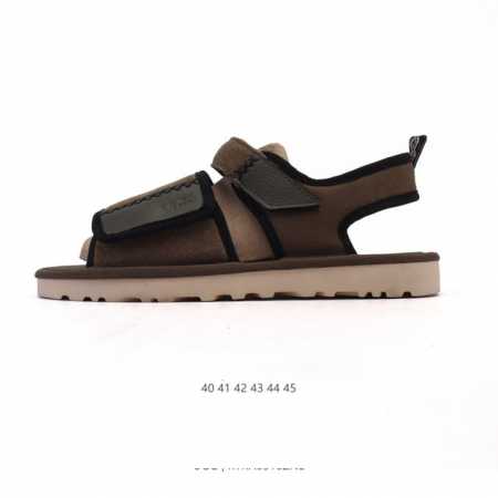 公司级 Ugg 男士凉鞋 新款上新啦 时尚百搭单品凉鞋沙滩鞋 魔术贴 一脚蹬凉拖鞋 潮流元素宽版弹力后跟带设计 在休闲拖鞋和舒适便鞋中任意切换 尺码 40-45 - 点击图像关闭