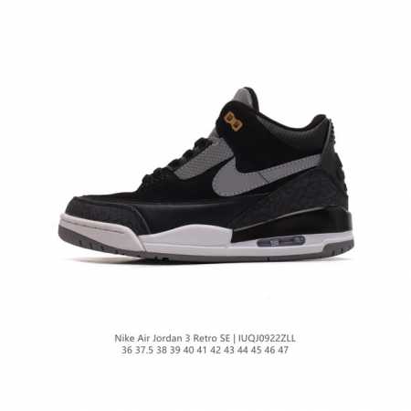 耐克 乔丹 Aj3 耐克 Nike Air Jordan 3 Retro Se 乔3 复刻篮球鞋 乔丹3代 三代 男女子运动鞋，作为 Aj 系列中广受认可的运动 - 点击图像关闭