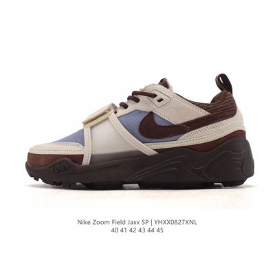 公司级 耐克 Nike 特拉維斯-斯科特耐克 Zoom Field Jaxx 厚底增高运动板鞋 男士篮球鞋。Nike Zoom Field Jaxx 採用精緻的
