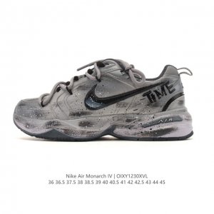 公司级 耐克 Nike Air Monarch Iv男女子训练鞋厚底老爹鞋休闲复古运动鞋。Nike Air Monarch Iv 运动鞋为你打造出众的训练装备，