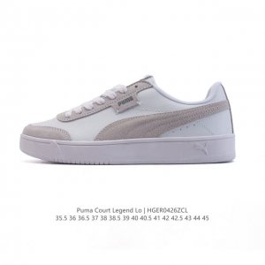 新品 彪马 puma 男女士Court Legend Lo运动休闲鞋皮革 中性 防滑 低帮 板鞋 男女同款 2025新款时尚经典百搭休闲运动板鞋#春季鞋柜大公开