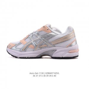 Asics 亚瑟士 新款情侣健步减震复古鞋Gel-1 女时尚透气运动潮流耐磨休闲鞋 。选用网眼与皮革相接，复古而富有层次感。网布搭配银色金属感线条，虎爪 Log