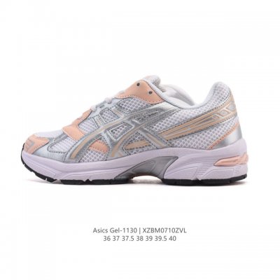 Asics 亚瑟士 新款情侣健步减震复古鞋Gel-1 女时尚透气运动潮流耐磨休闲鞋 。选用网眼与皮革相接，复古而富有层次感。网布搭配银色金属感线条，虎爪 Log