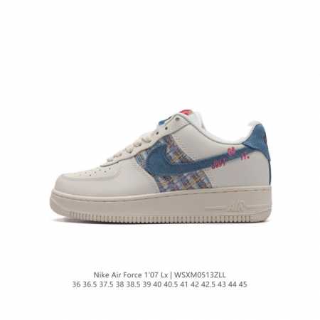 耐克 Nike Air Force 1 '07 Low 空军一号含气垫 低帮百搭厚底增高休闲运动板鞋。柔软、弹性十足的缓震性能和出色的中底设计，横跨复古与现代的 - 点击图像关闭