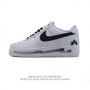 160 耐克 Nike Air Force 1 '07 Low 2025新年新款 空军一号含气垫 小白鞋 低帮百搭厚底增高休闲运动板鞋。柔软、弹性十足的缓震性能